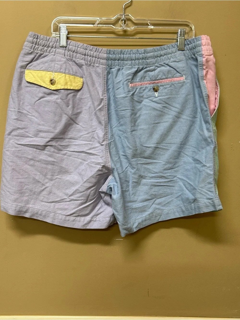 Polo Ralph Lauren Shorts Mens XXL Multicolor Color Block Prepster Drawstring
